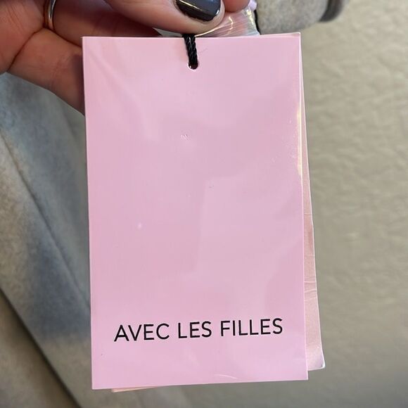 AVEC LES FILLES Belted Envelope Collar Coat Size XL. NWT - Picture 4 of 6